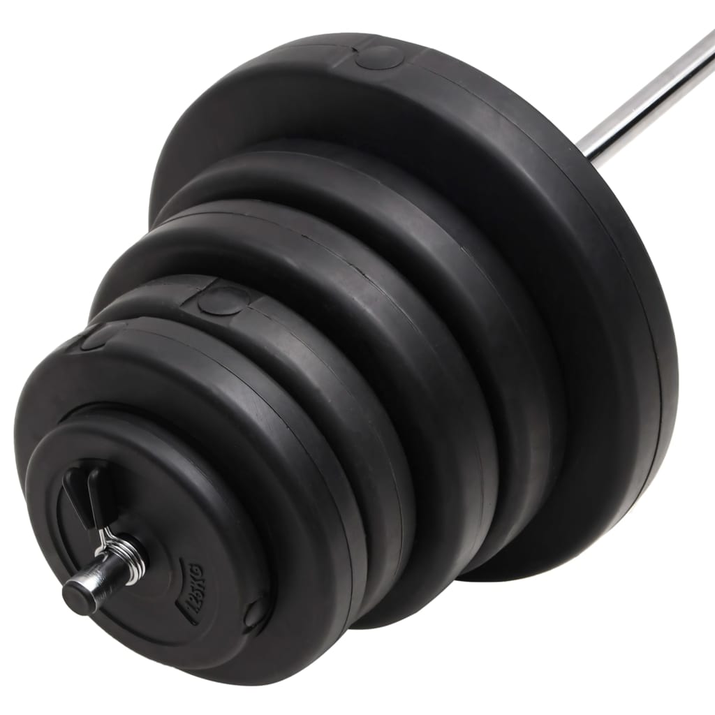 vægtstang med skiver 90 kg