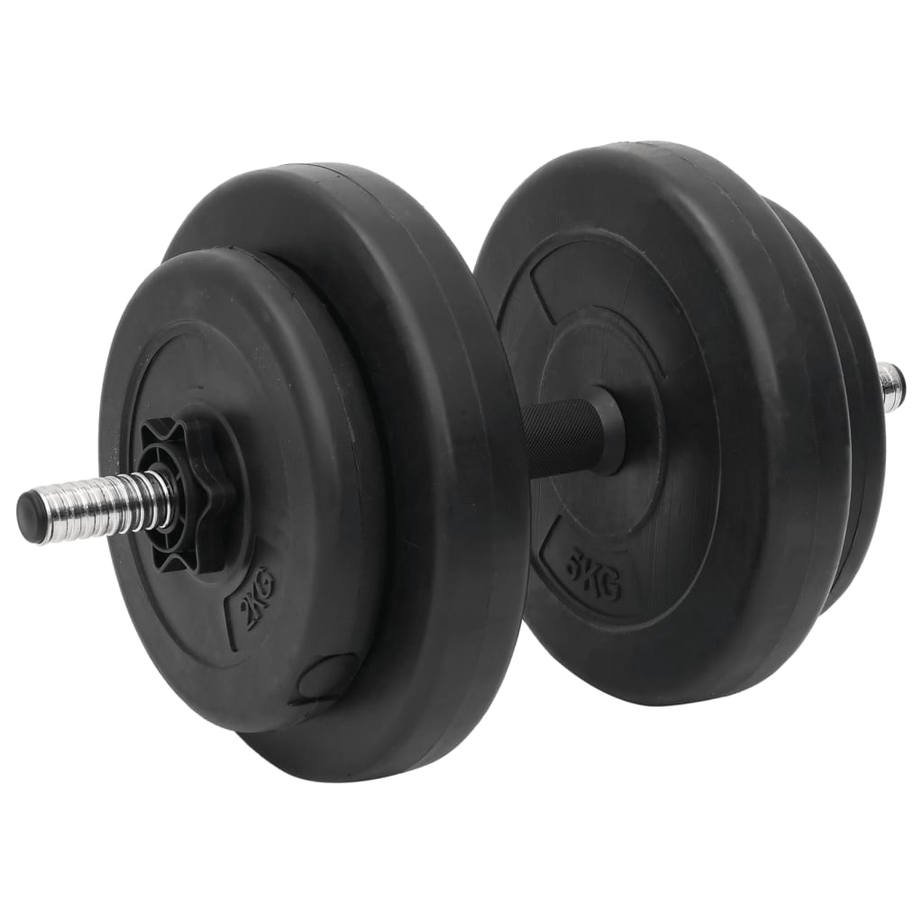 curl-vægtstang og håndvægt med skiver 60 kg
