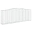 buede gabionkurve 20 stk. 400x50x140/160 cm galvaniseret jern