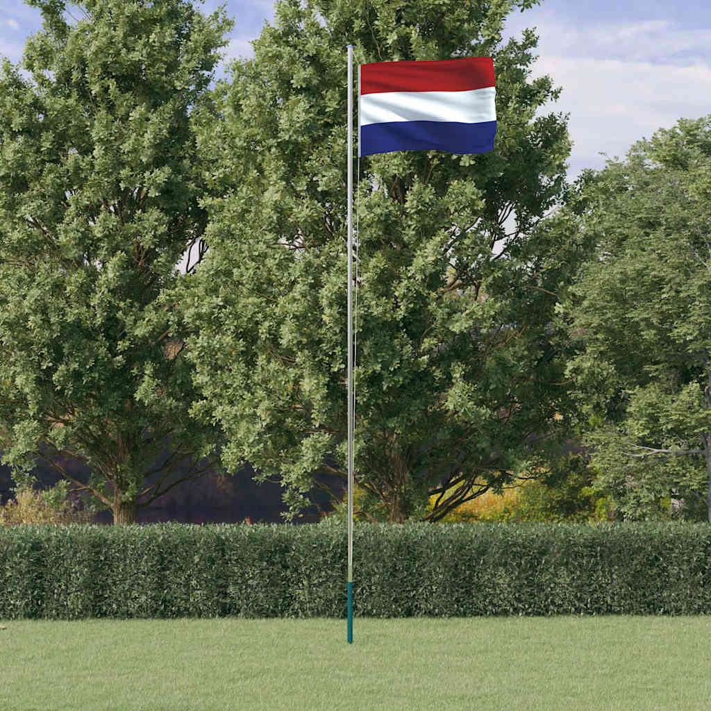 Holland flag og flagstang 6,08 m aluminium