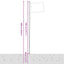 Italien flag og flagstang 6,08 m aluminium