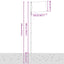 Spanien flag og flagstang 5,5 m aluminium