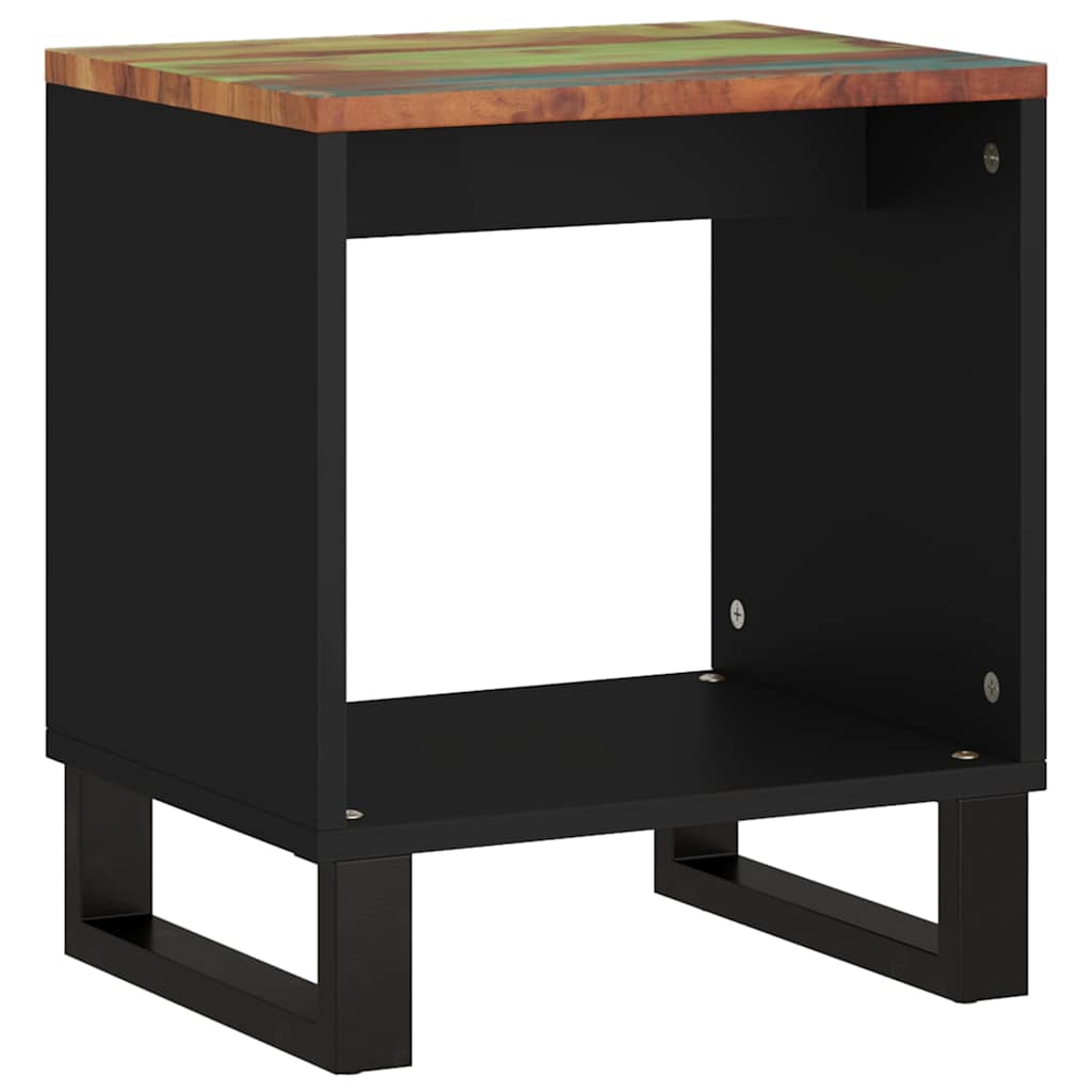 sofabord 40x31x46 cm massivt genbrugstræ og konstrueret træ