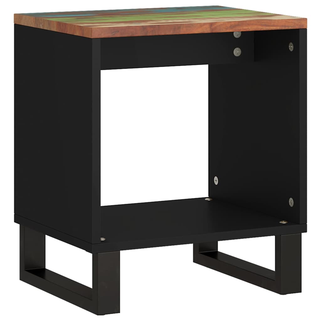 sofabord 40x31x46 cm massivt genbrugstræ og konstrueret træ