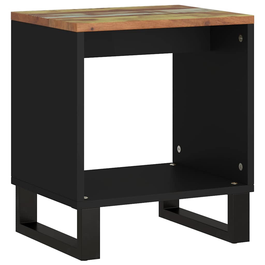 sofabord 40x31x46 cm massivt genbrugstræ og konstrueret træ