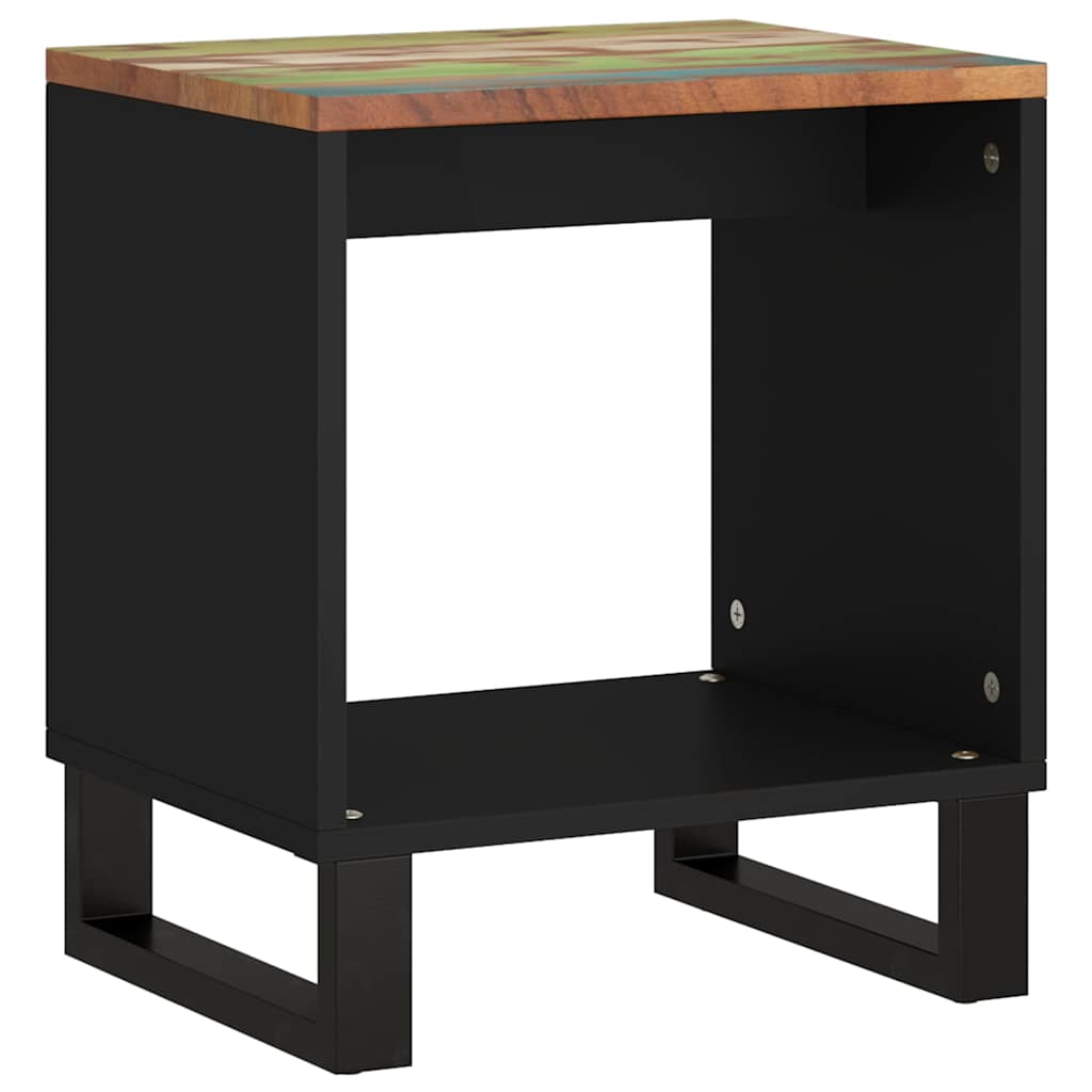 sofabord 40x31x46 cm massivt genbrugstræ og konstrueret træ