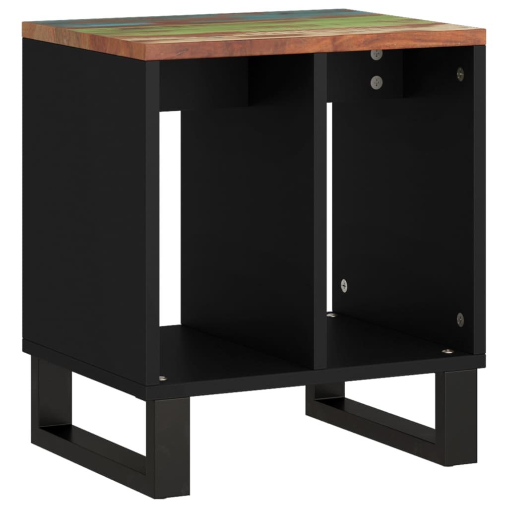 sidebord 40x31x46 cm massivt genbrugstræ og konstrueret træ