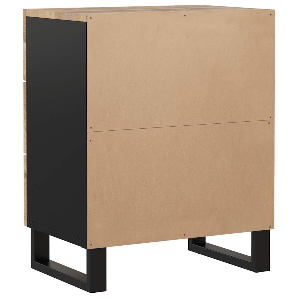 sengebord 50x33x62 cm massivt mangotræ og konstrueret træ