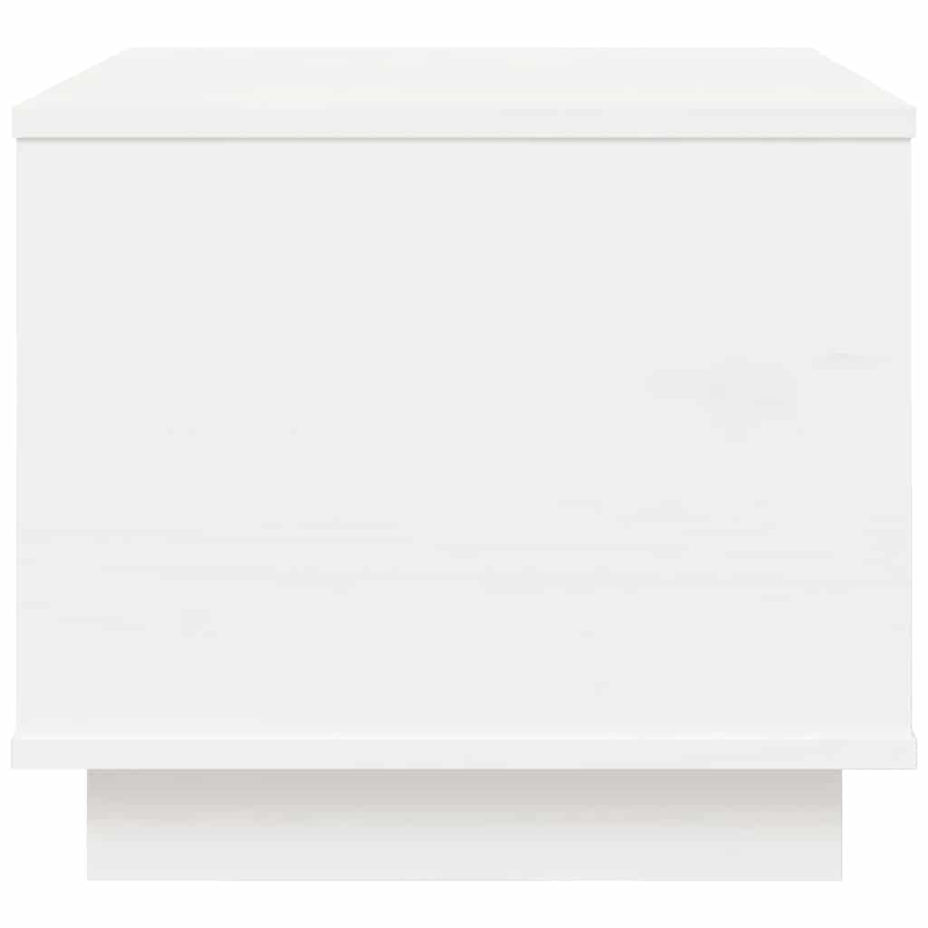 sofabord 40x50x35 cm massivt fyrretræ hvid