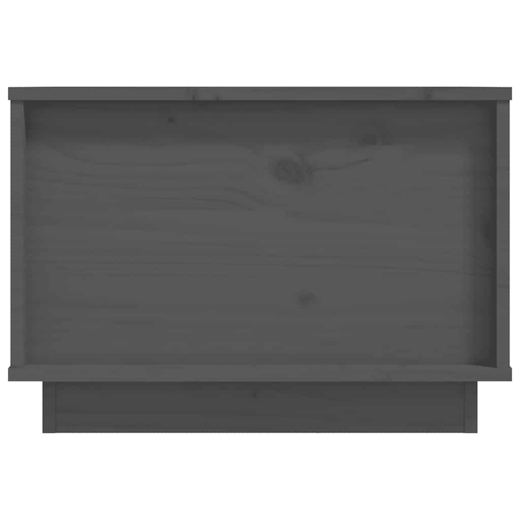 sofabord 40x50x35 cm massivt fyrretræ grå