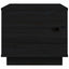 sofabord 40x50x35 cm massivt fyrretræ sort