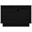 sofabord 40x50x35 cm massivt fyrretræ sort