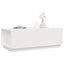 sofabord 100x50x35 cm massivt fyrretræ hvid