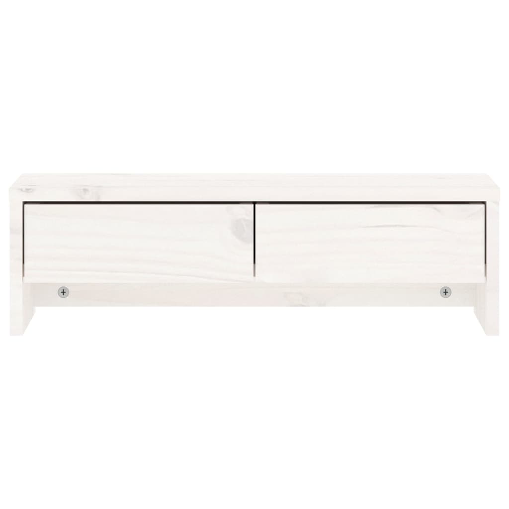 skærmholder 50x27x15 cm massivt fyrretræ hvid