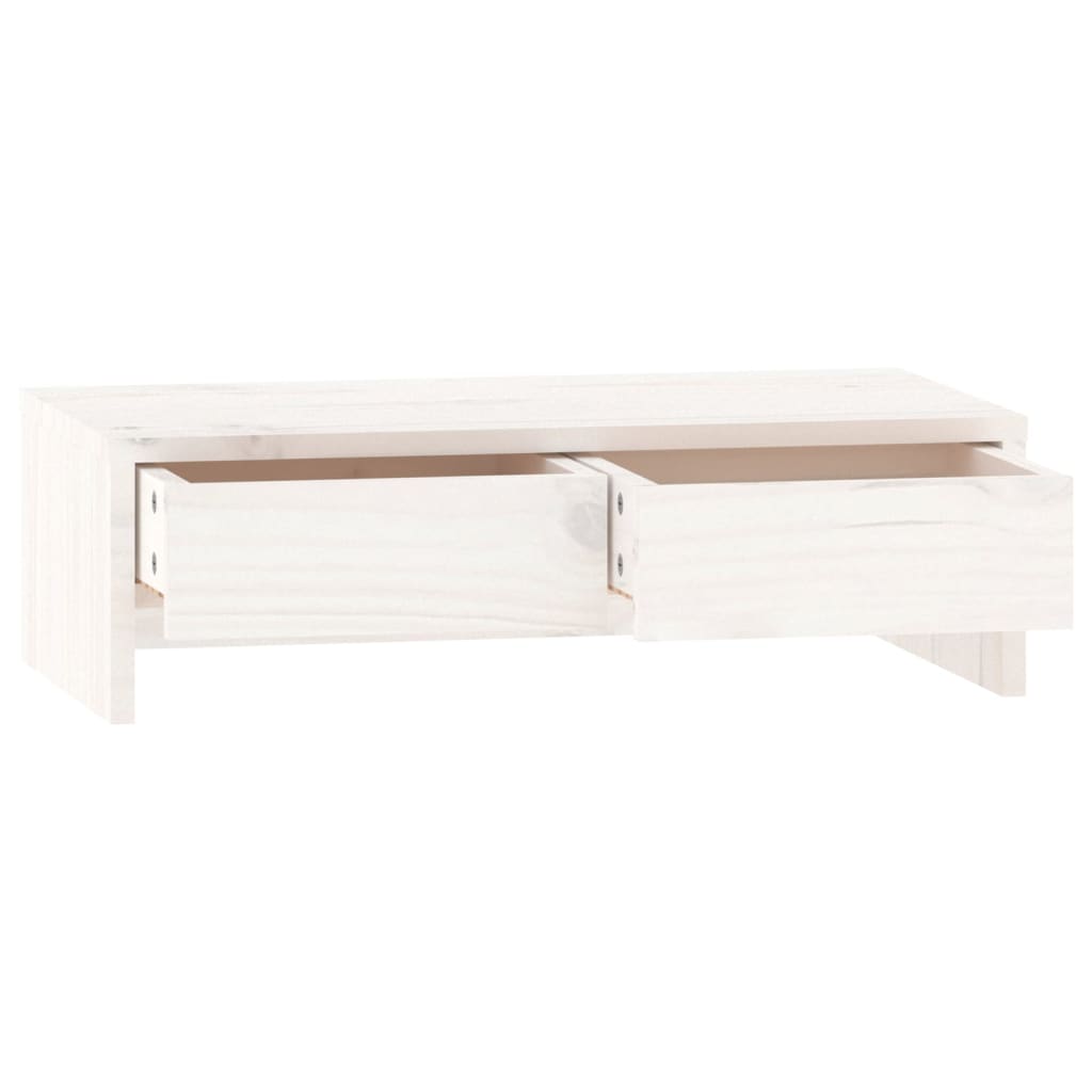 skærmholder 50x27x15 cm massivt fyrretræ hvid