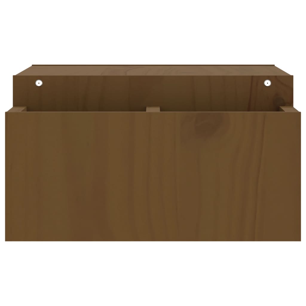 skærmholder 70x27,5x15 cm massivt fyrretræ gyldenbrun