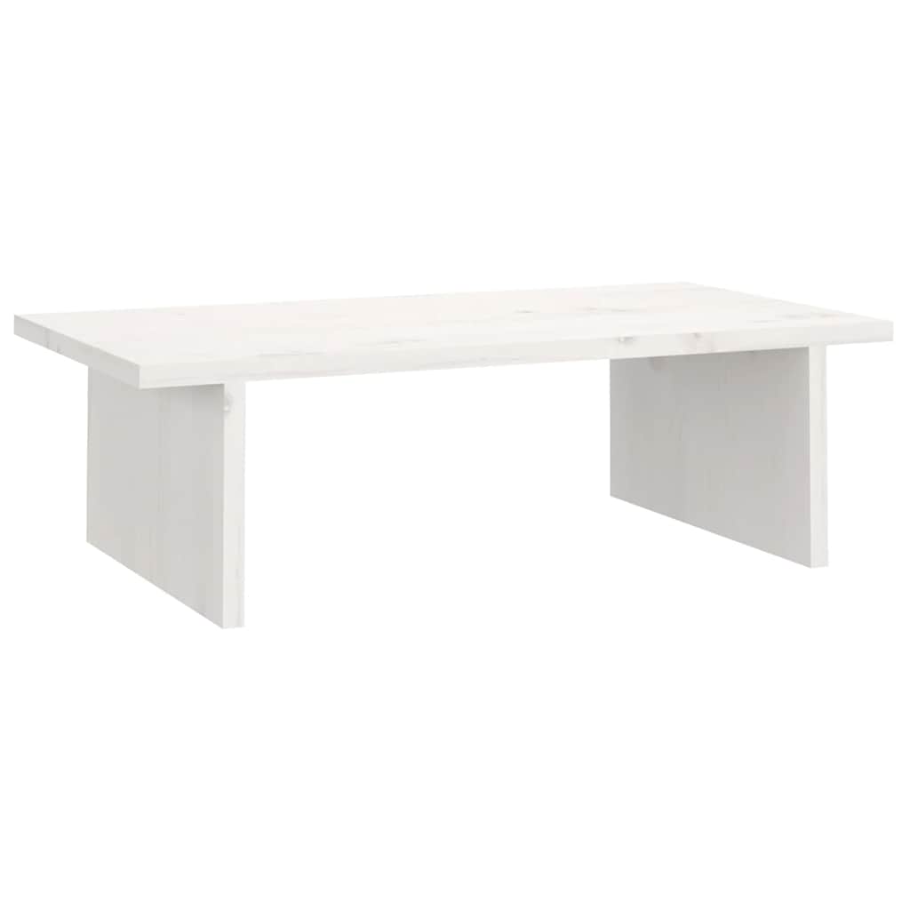 skærmholder 50x27x15 cm massivt fyrretræ hvid