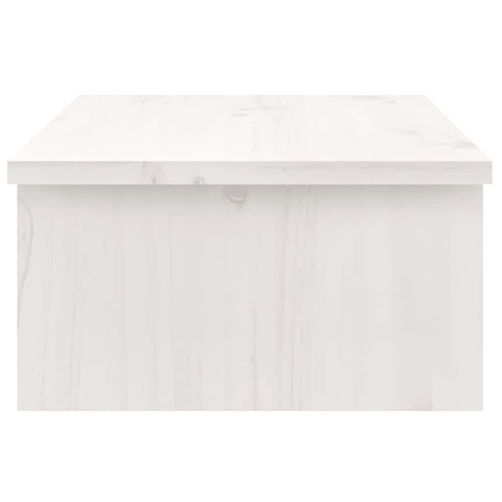skærmholder 50x27x15 cm massivt fyrretræ hvid