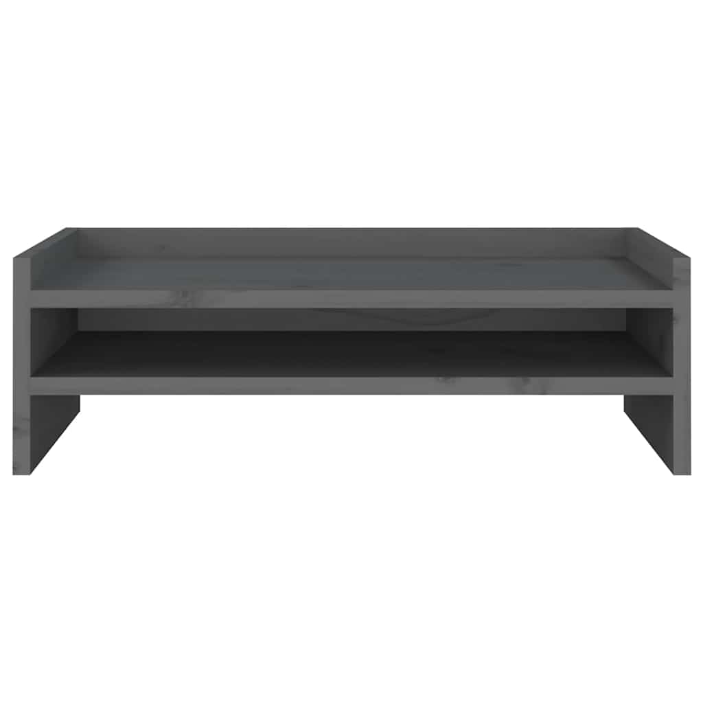 skærmholder 50x24x16 cm massivt fyrretræ grå