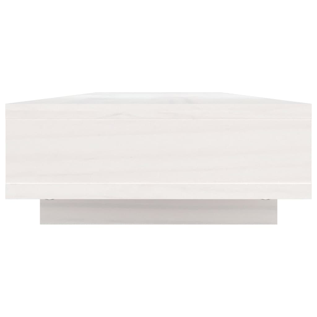 skærmholder 100x27x14 cm massivt fyrretræ hvid