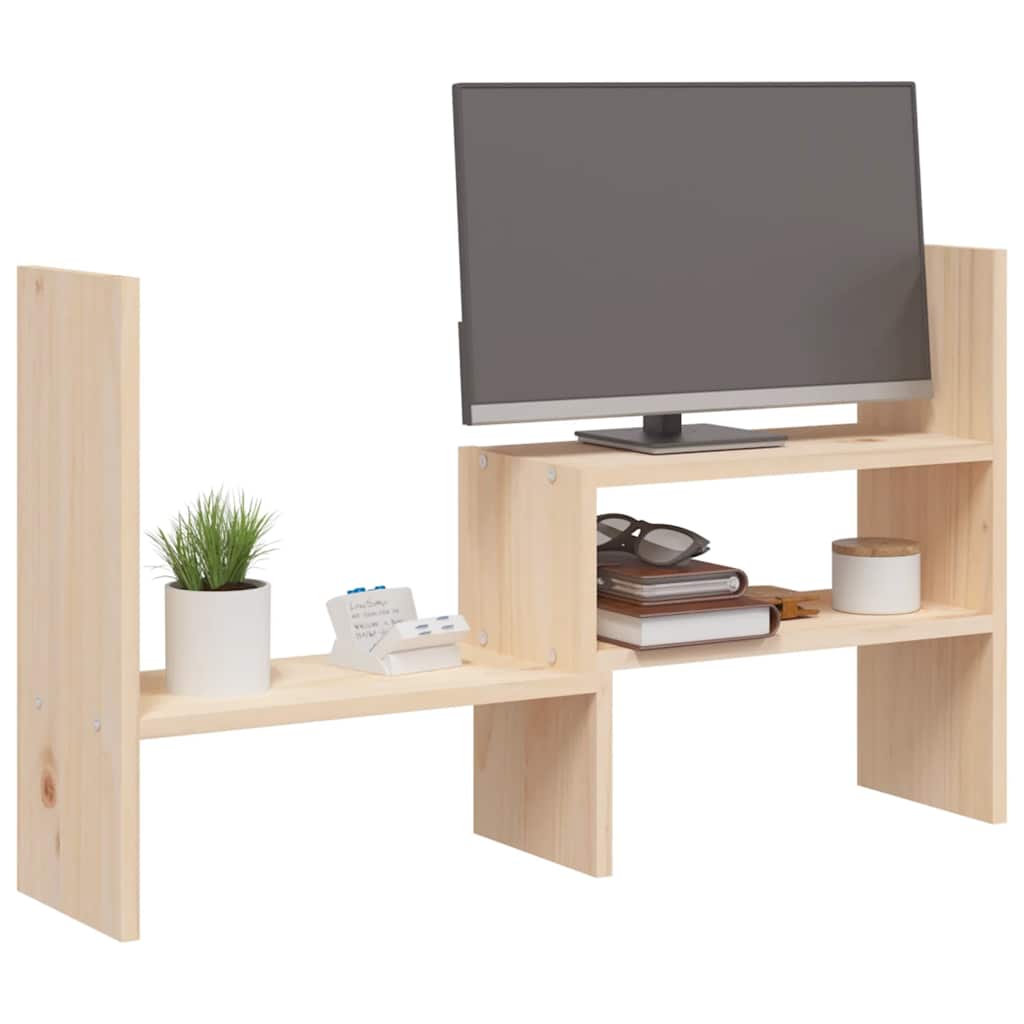 skærmholder (39-72)x17x43 cm massivt fyrretræ