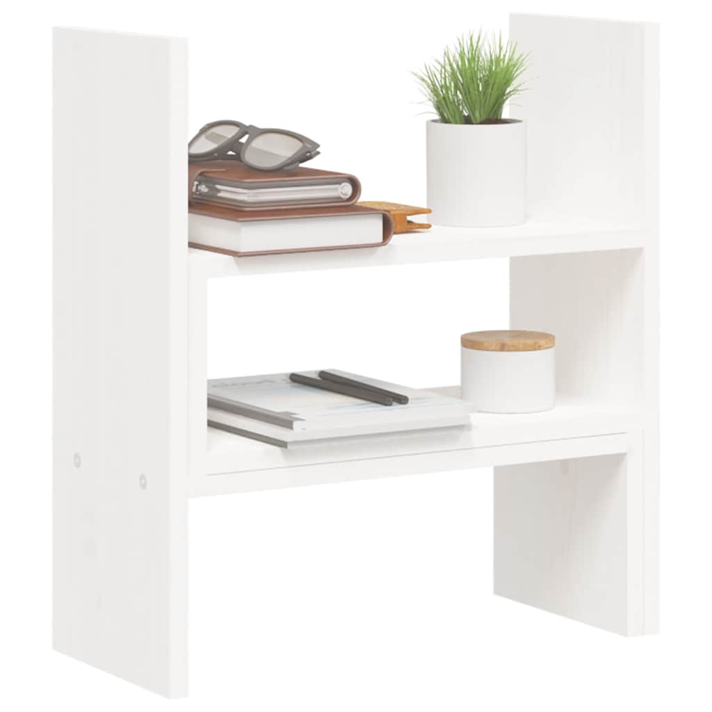 skærmholder (39-72)x17x43 cm massivt fyrretræ hvid