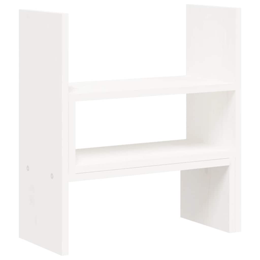 skærmholder (39-72)x17x43 cm massivt fyrretræ hvid