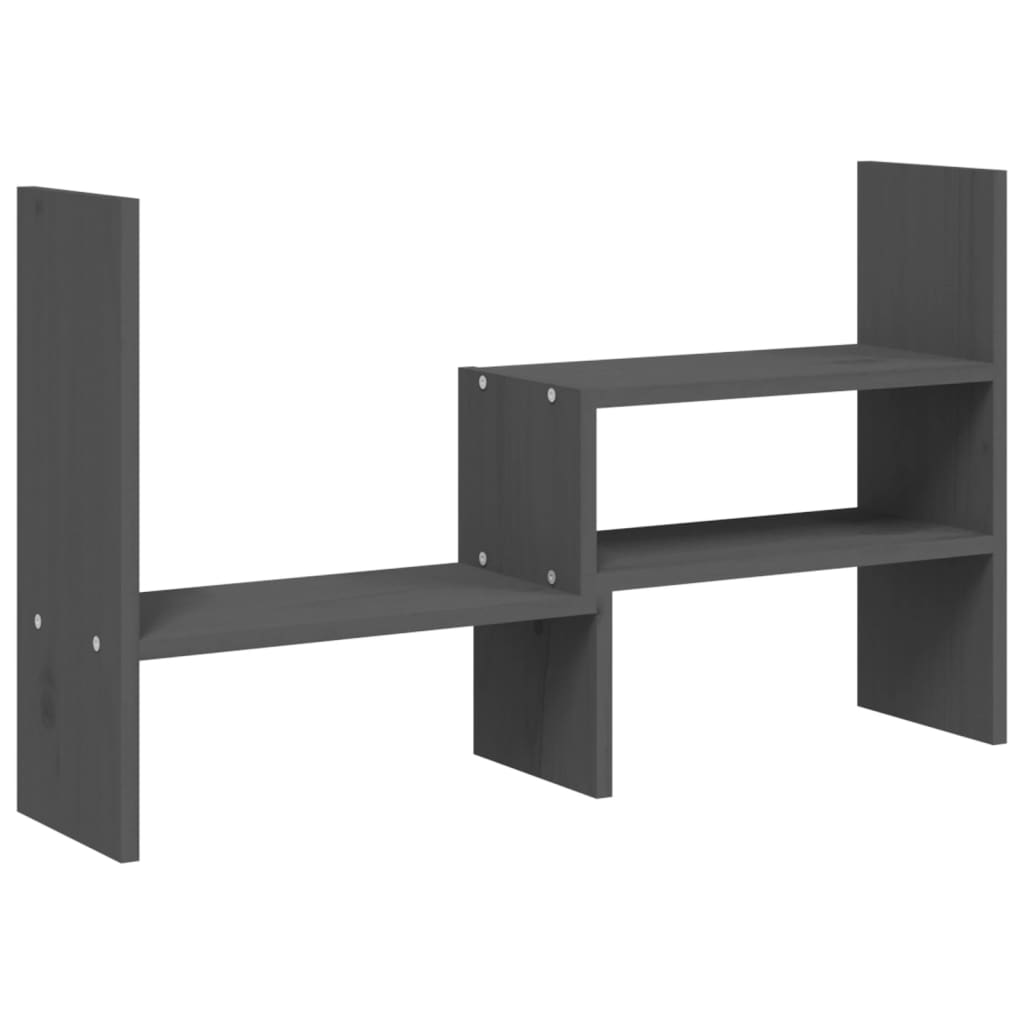skærmholder (39-72)x17x43 cm massivt fyrretræ grå