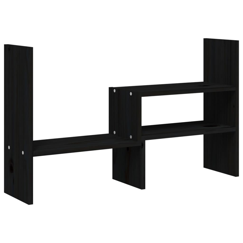 skærmholder (39-72)x17x43 cm massivt fyrretræ sort