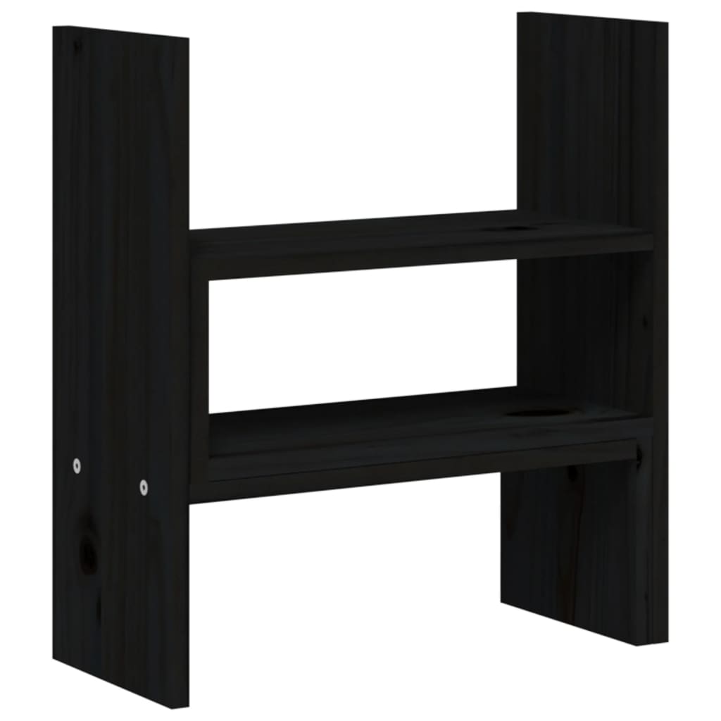 skærmholder (39-72)x17x43 cm massivt fyrretræ sort