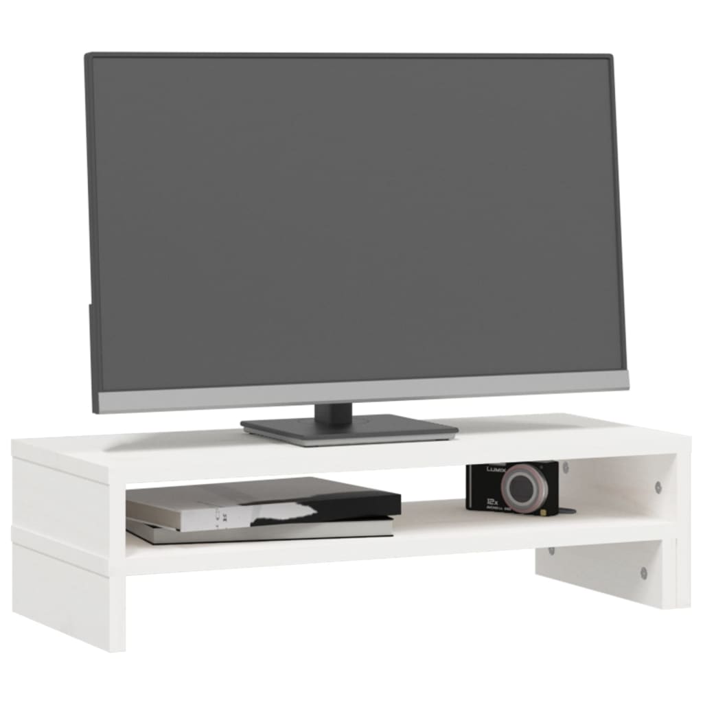 skærmholder (52-101)x22x14 cm massivt fyrretræ hvid