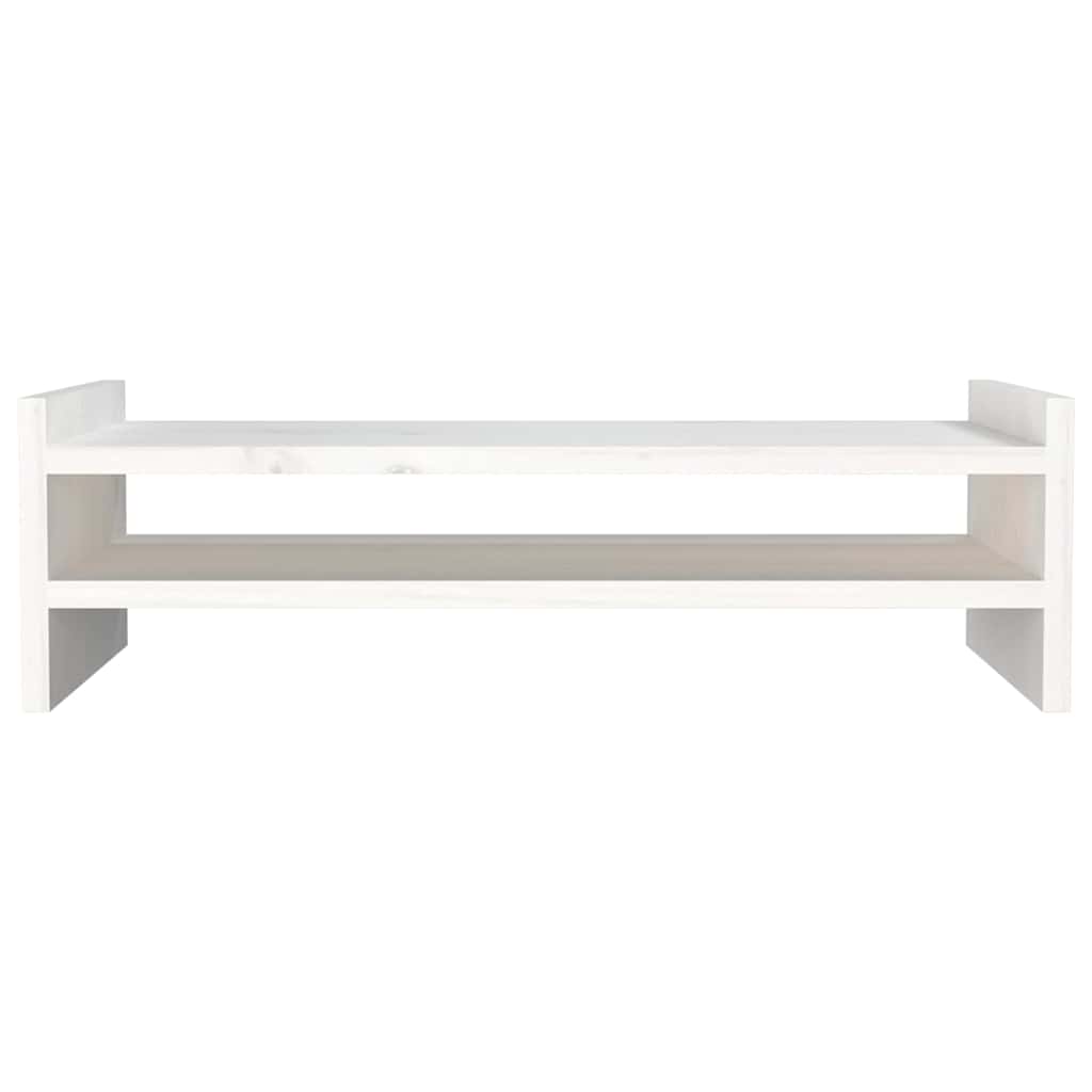 skærmholder 50x27x15 cm massivt fyrretræ hvid