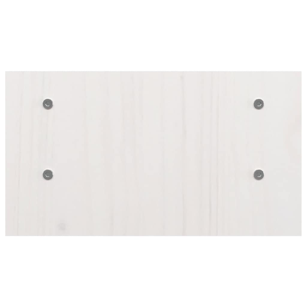skærmholder 50x27x15 cm massivt fyrretræ hvid