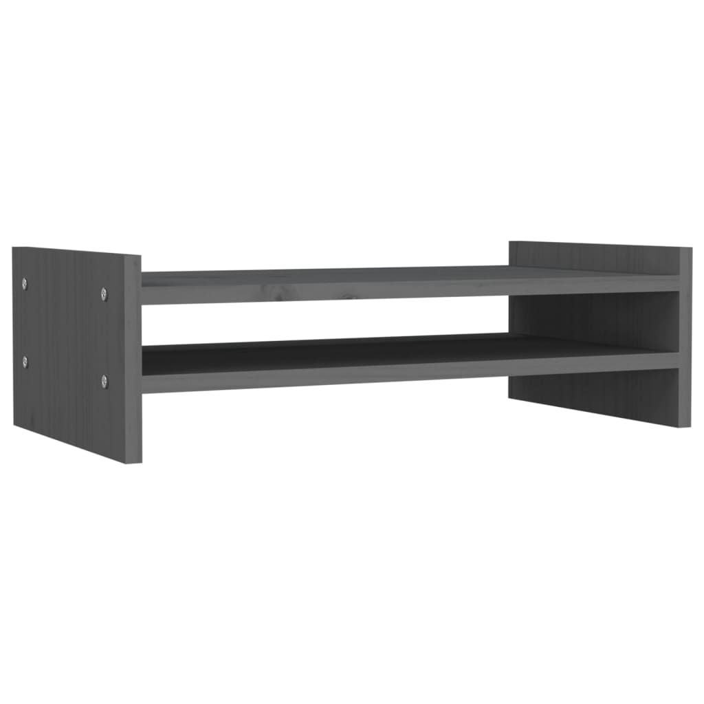 skærmholder 50x27x15 cm massivt fyrretræ grå