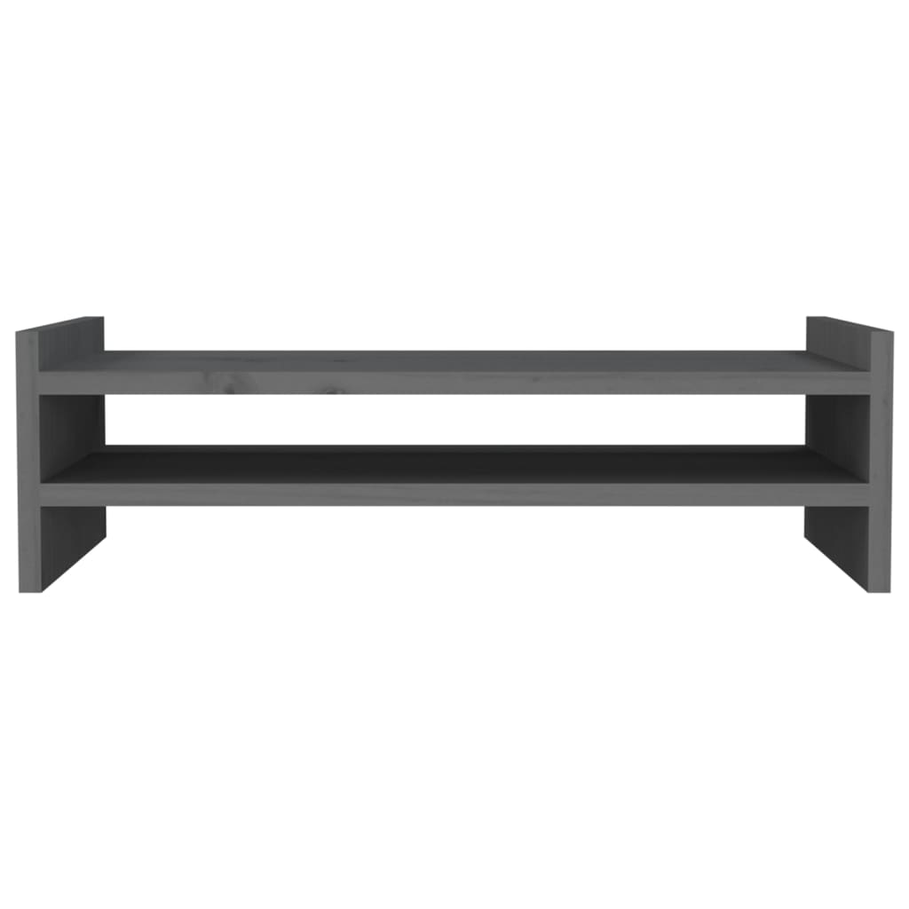 skærmholder 50x27x15 cm massivt fyrretræ grå