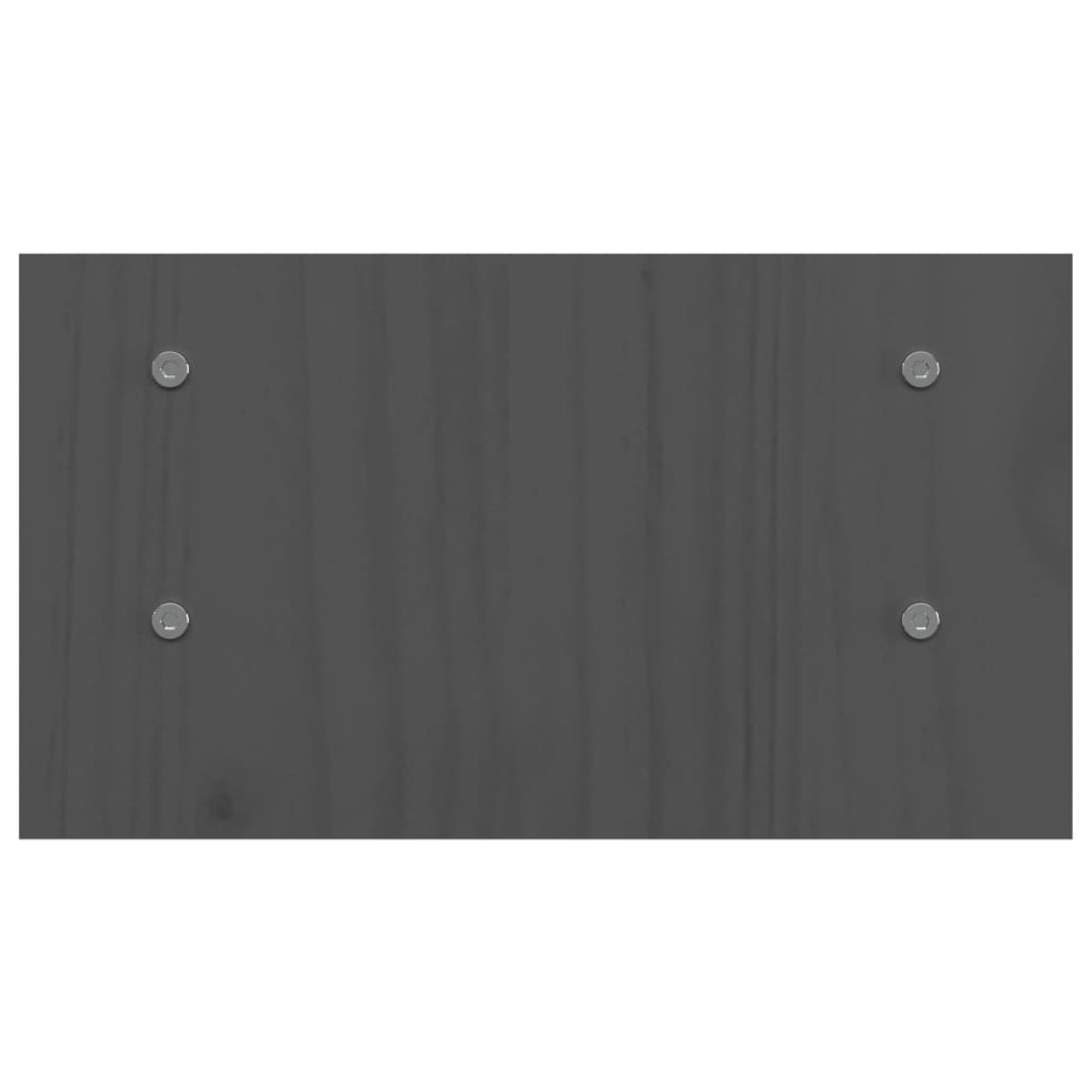 skærmholder 50x27x15 cm massivt fyrretræ grå