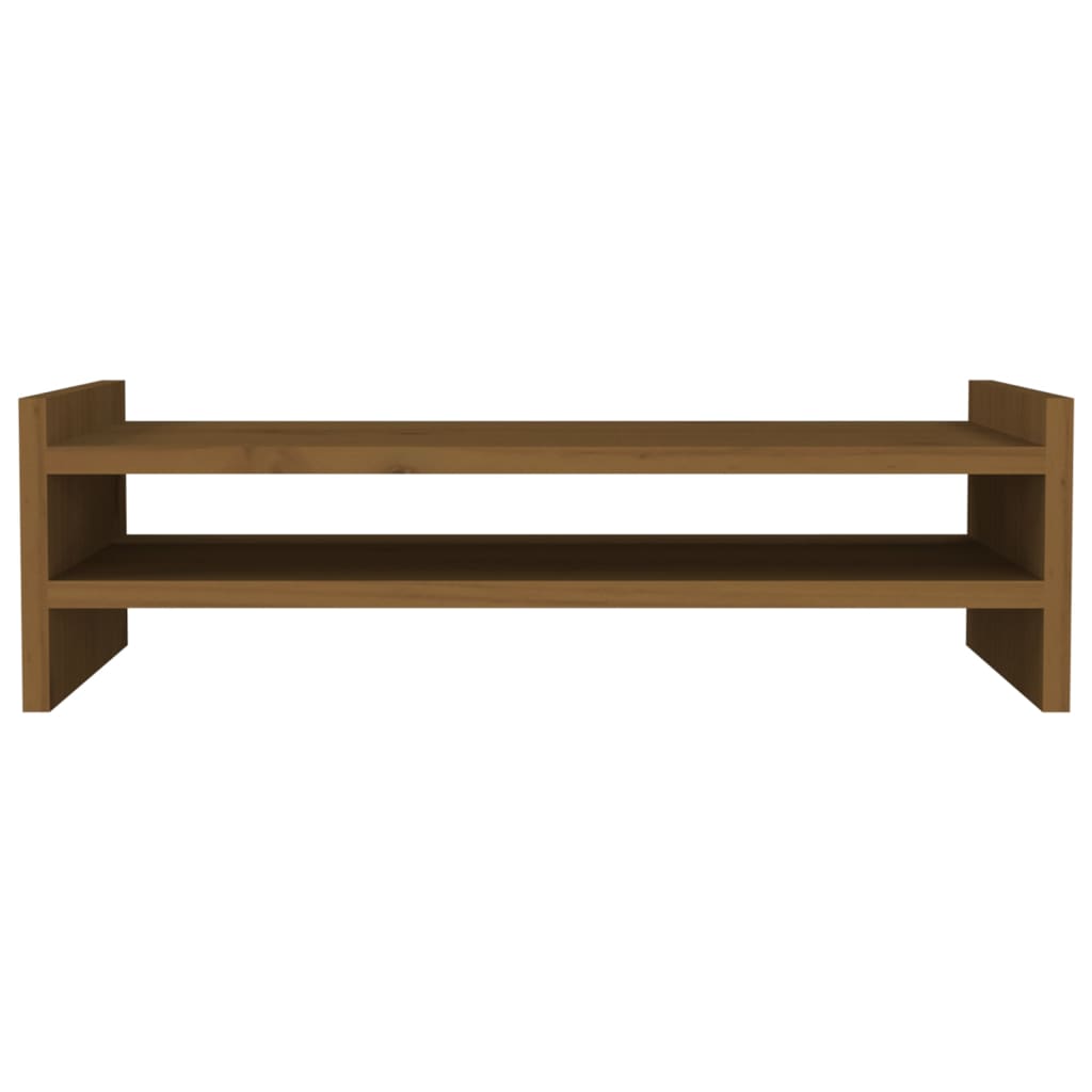 skærmholder 50x27x15 cm massivt fyrretræ gyldenbrun