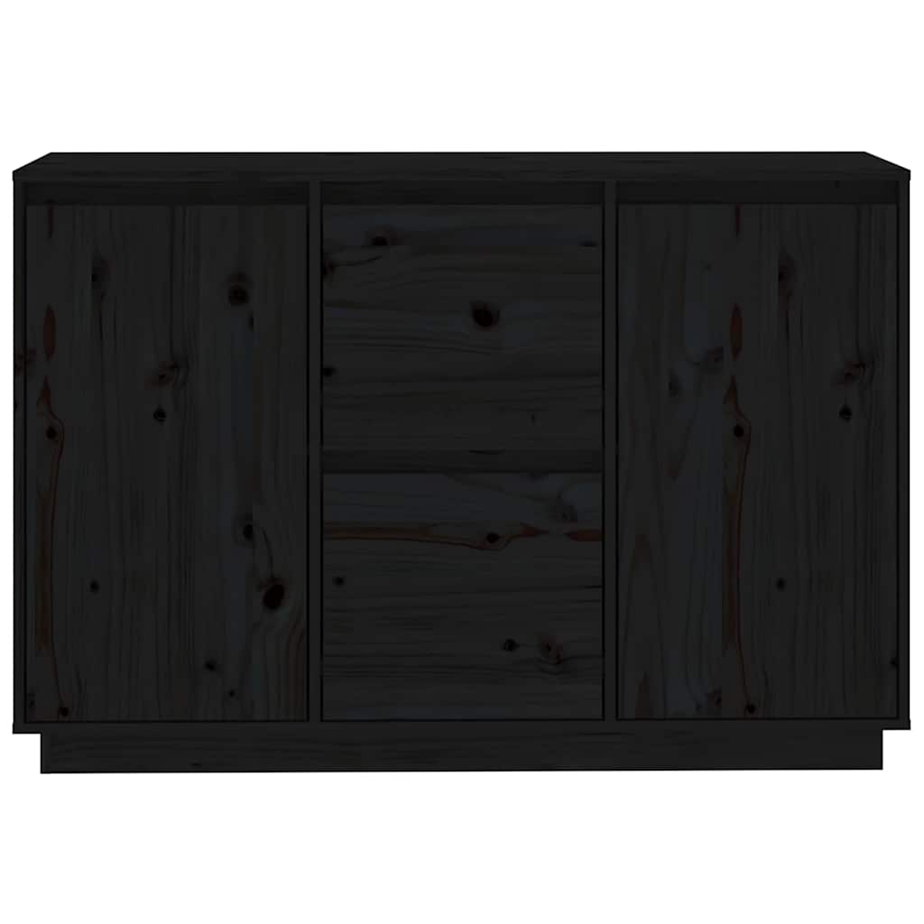 skænk 111x34x75 cm massivt fyrretræ grå