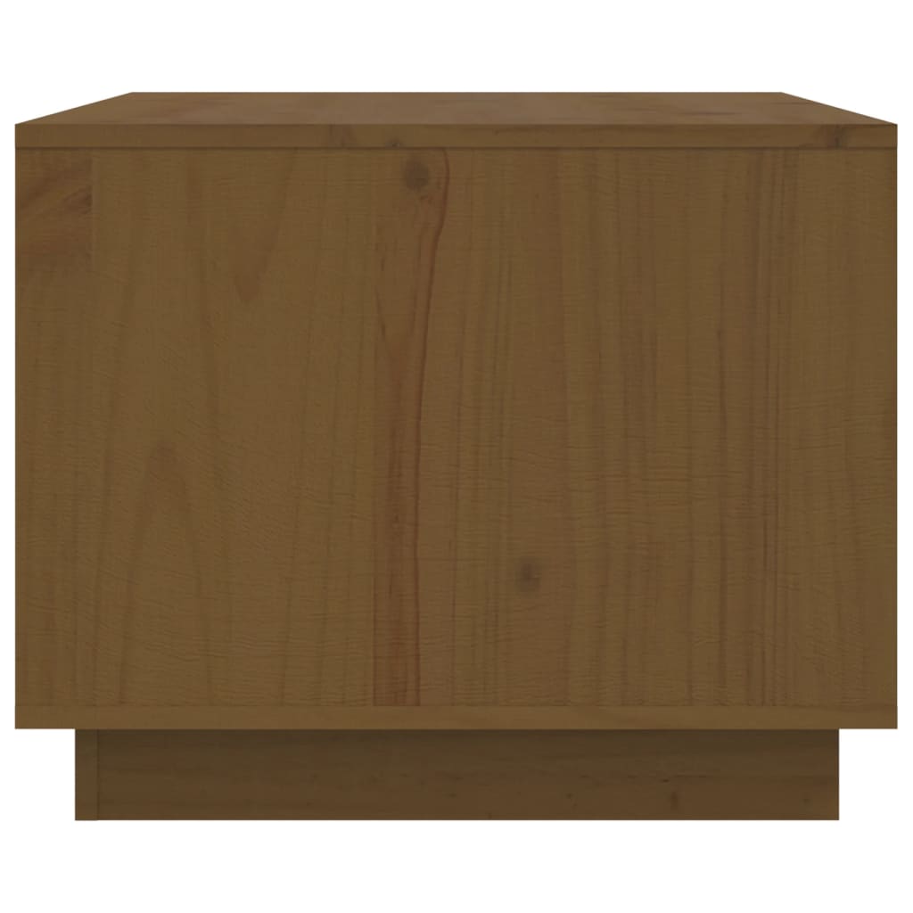 sofabord 80x50x40 cm massivt fyrretræ gyldenbrun