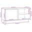 tv-bord 80x35x40,5 cm massivt fyrretræ grå