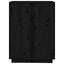 skænk 60x35x80 cm massivt fyrretræ sort