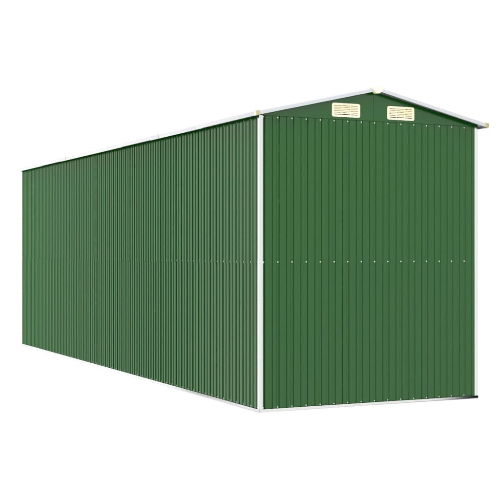 haveskur 192x606x223 cm galvaniseret stål grøn