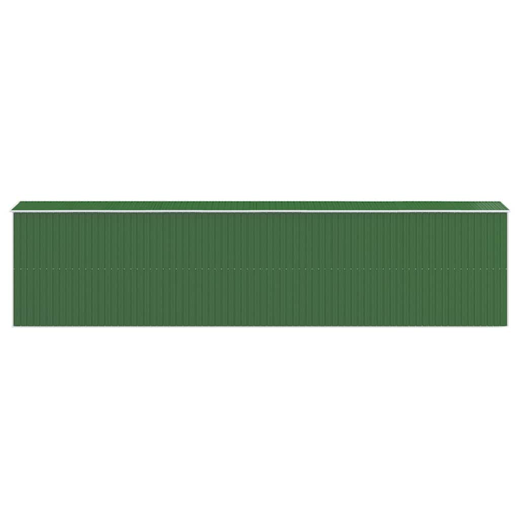 haveskur 192x855x223 cm galvaniseret stål grøn