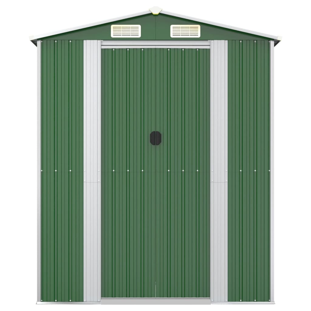 haveskur 192x1021x223 cm galvaniseret stål grøn
