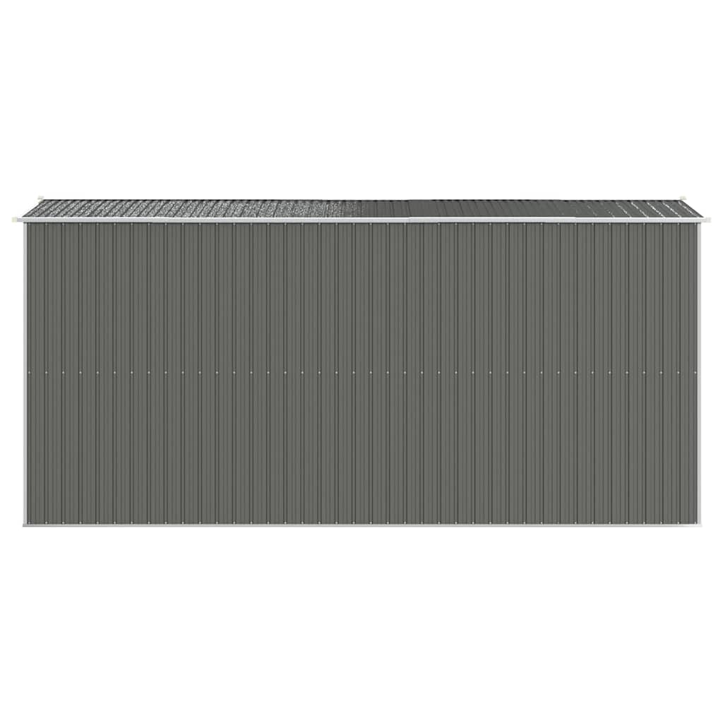 haveskur 192x440x223 cm galvaniseret stål lysegrå