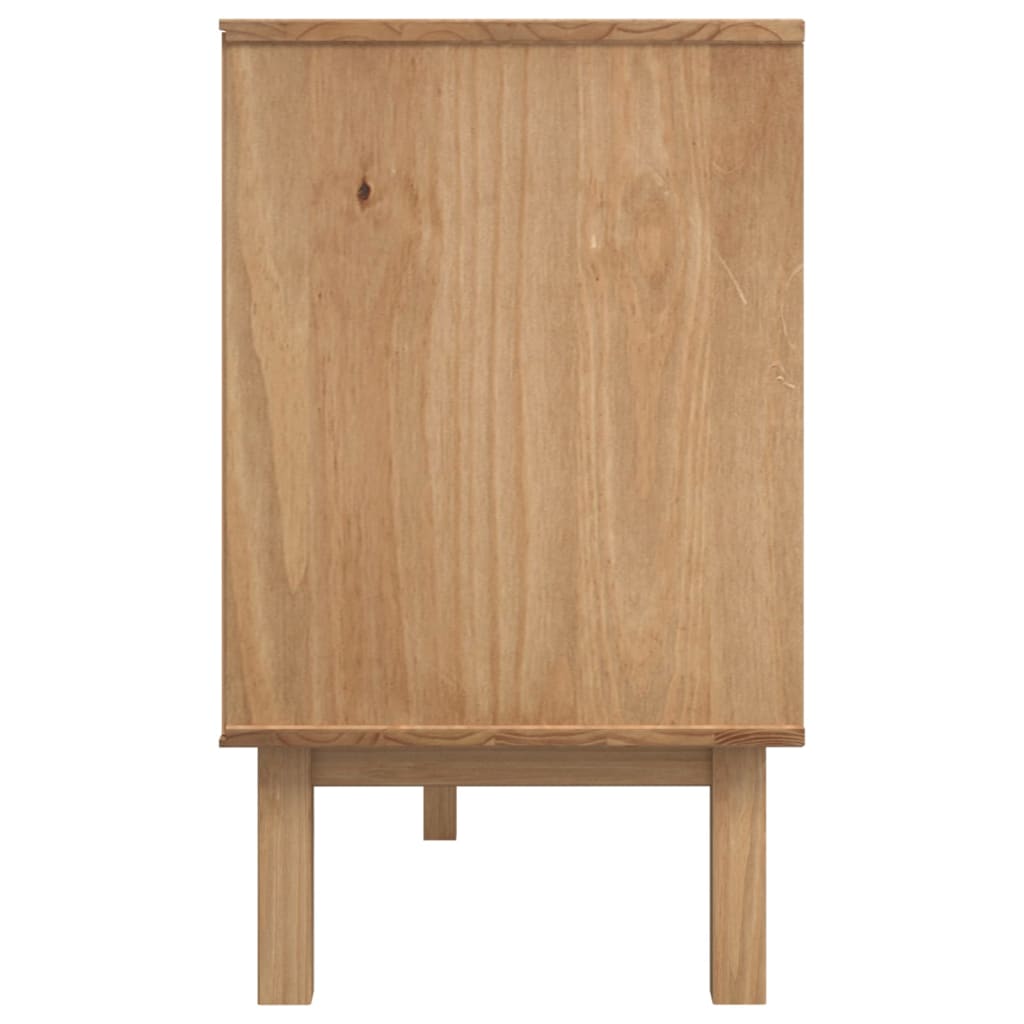 skænk OTTA 113,5x43x73 cm massivt fyrretræ brun og grå