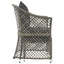 loungesæt til haven 2 dele med hynder polyrattan grå