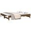 daybed med udtræk 2x(100x200) cm massivt fyrretræ gyldenbrun