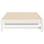 daybed med udtræk 100x200 cm massivt fyrretræ hvid