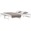 daybed med udtræk 75x190 cm massivt fyrretræ hvid